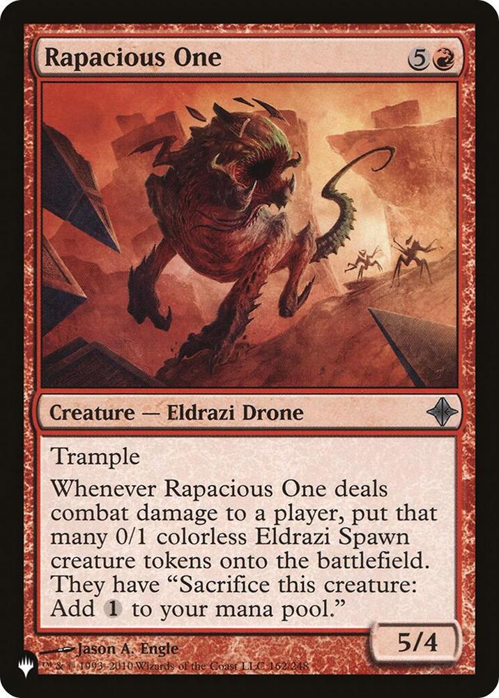 Rapacious One 162/248 card from The List Reprints