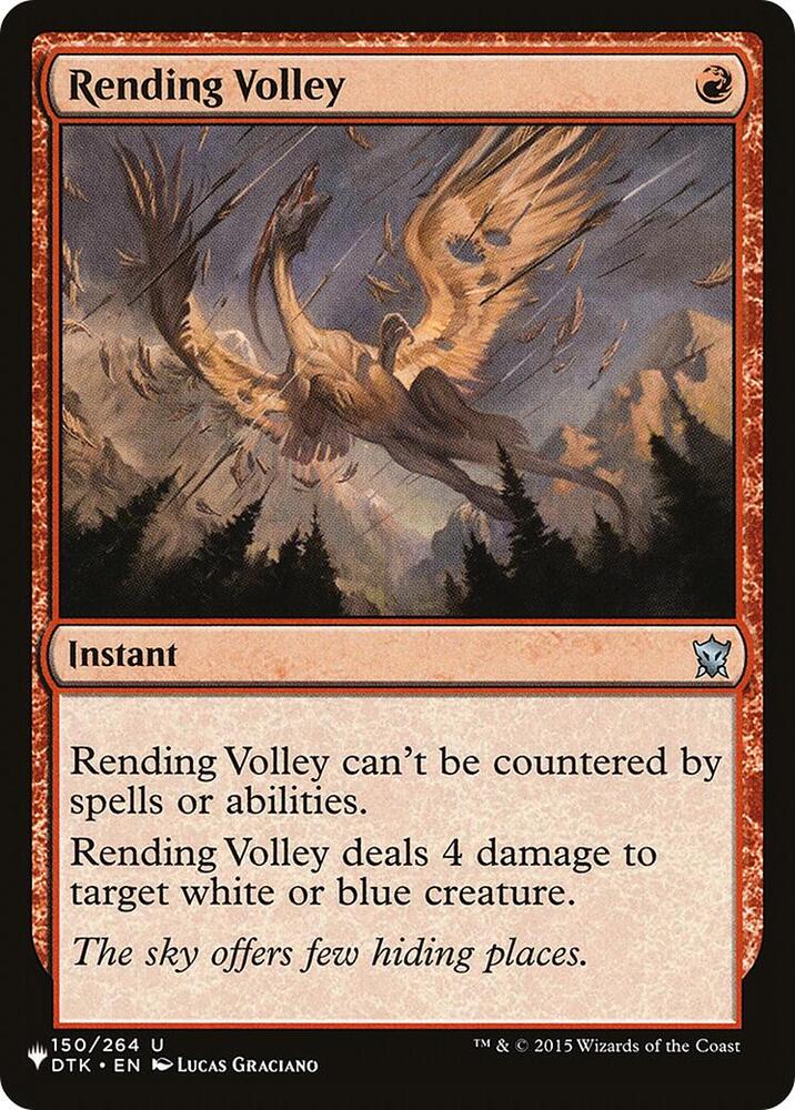 Rending Volley 150/264 card from The List Reprints