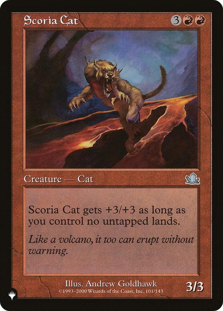 Scoria Cat 101/143 card from The List Reprints
