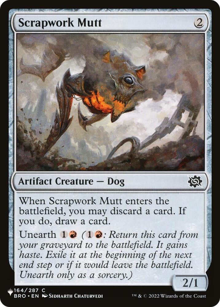 Scrapwork Mutt 164/012 card from The List Reprints