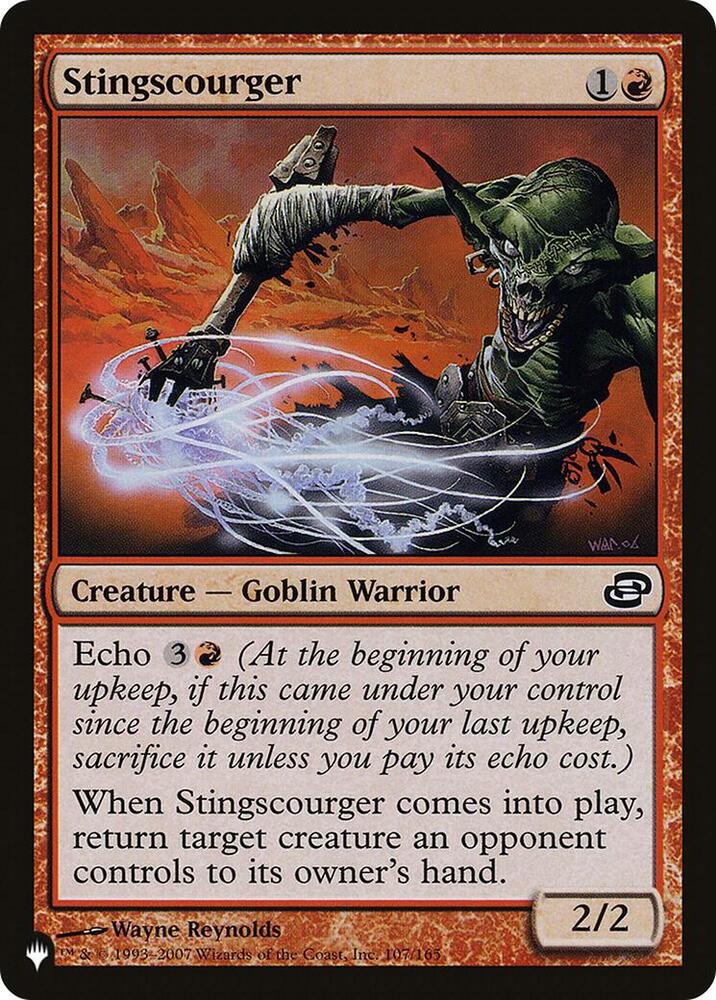 Stingscourger 107/165 card from The List Reprints