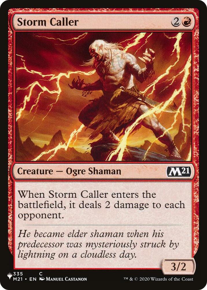 Storm Caller 335/274 card from The List Reprints