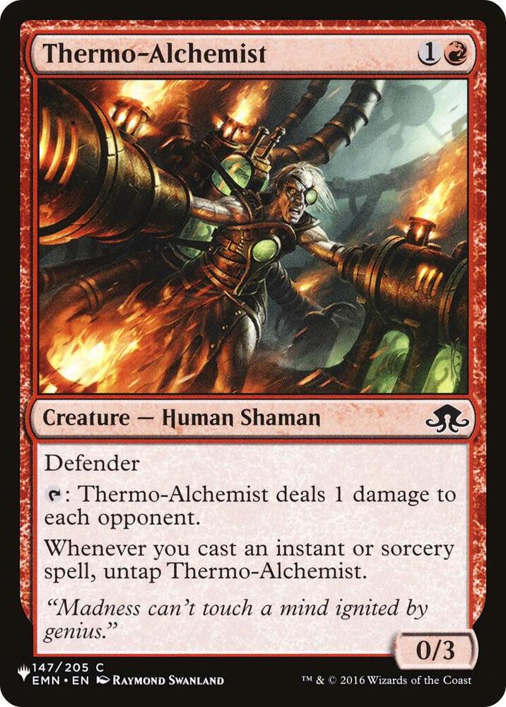 Thermo-Alchemist 147/205 card from The List Reprints