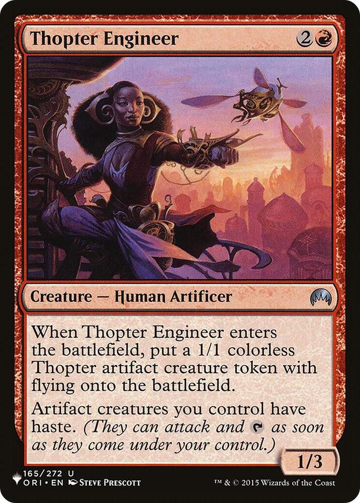 Thopter Engineer 165/272 card from The List Reprints