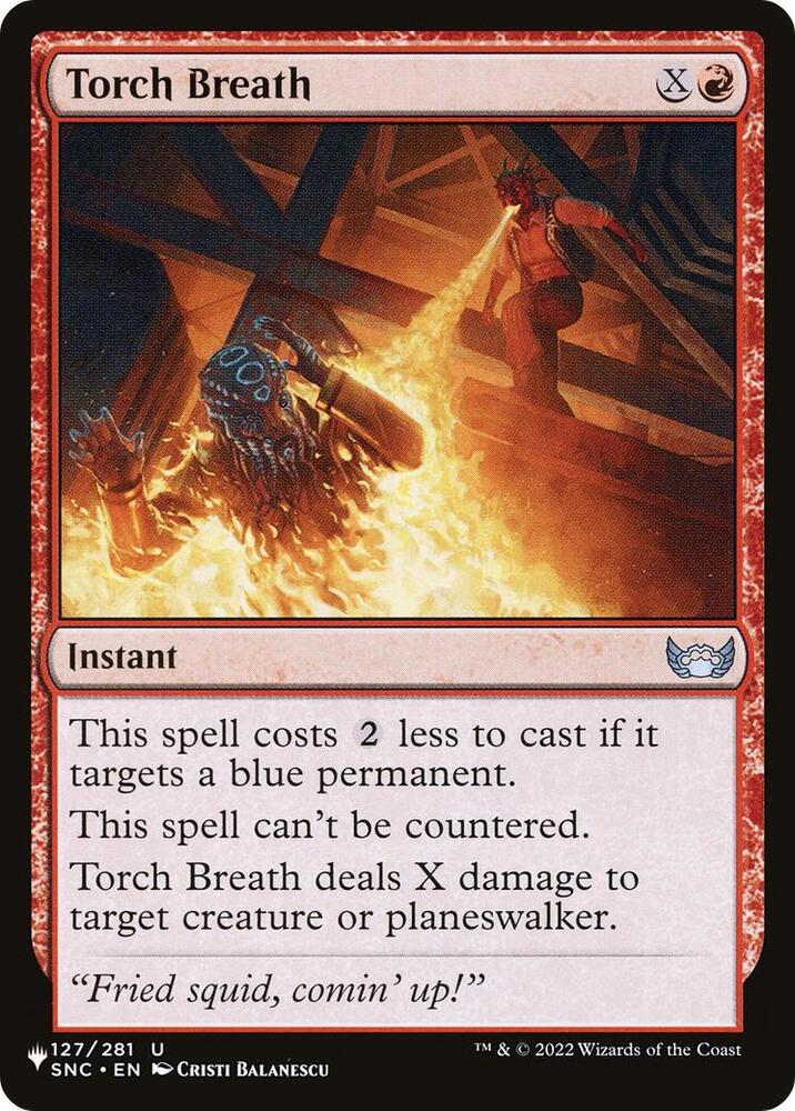 Torch Breath 127/281 card from The List Reprints