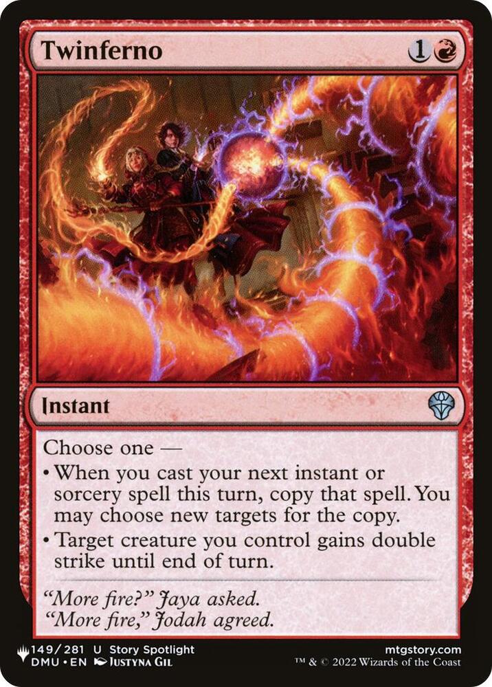 Twinferno 149/281 card from The List Reprints