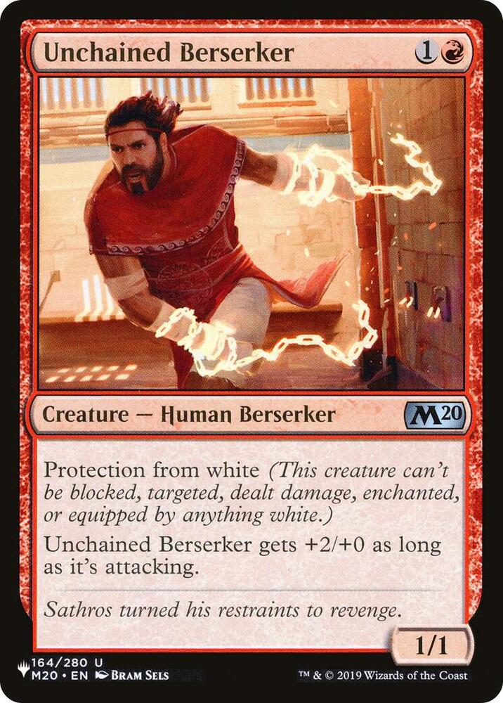 Unchained Berserker 164/280 card from The List Reprints