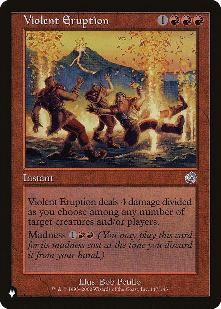 Violent Eruption 117/143 card from The List Reprints