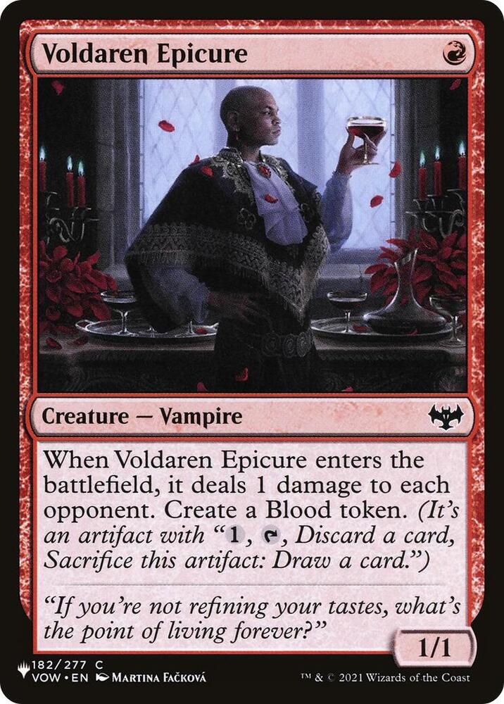 Voldaren Epicure 182/277 card from The List Reprints
