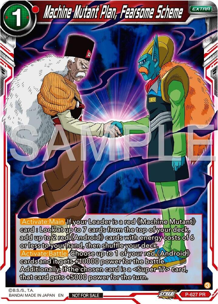 Machine Mutant Plan, Fearsome Scheme (Zenkai Series Tournament Pack Vol.9) P-627 card from Promotion Cards