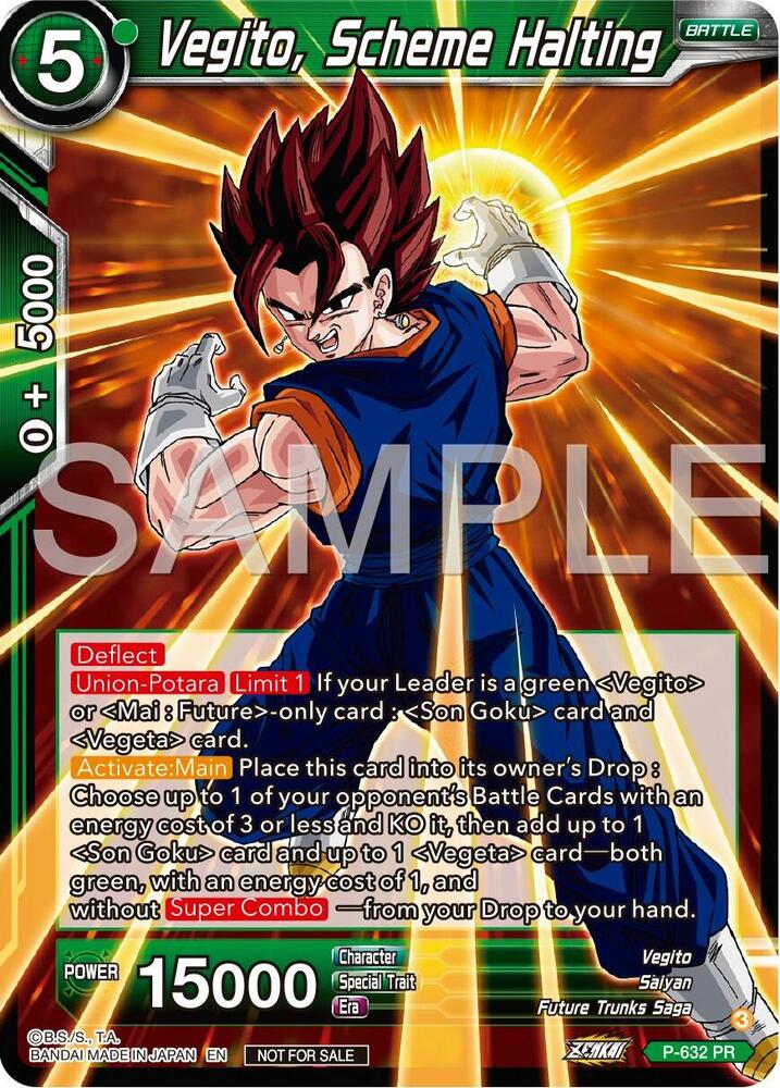 Vegito, Scheme Halting (Zenkai Series Tournament Pack Vol.9) P-632 card from Promotion Cards