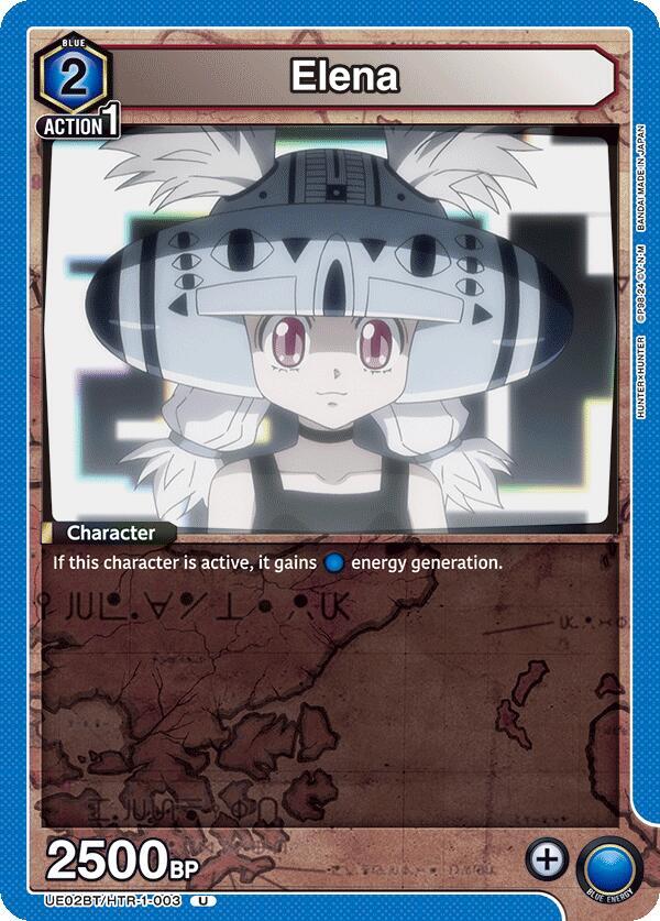 Elena UE02BT/HTR-1-003 card from UE02BT: HUNTER X HUNTER