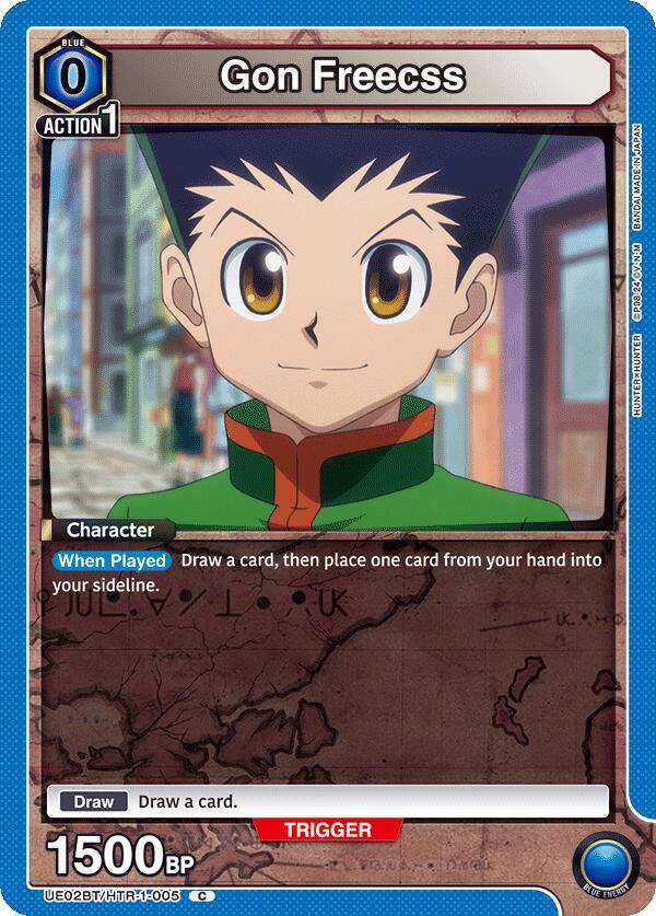 Gon Freecss UE02BT/HTR-1-005 card from UE02BT: HUNTER X HUNTER