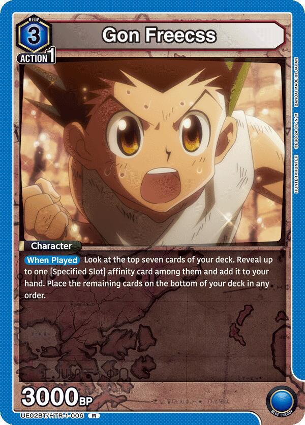 Gon Freecss UE02BT/HTR-1-006 card from UE02BT: HUNTER X HUNTER