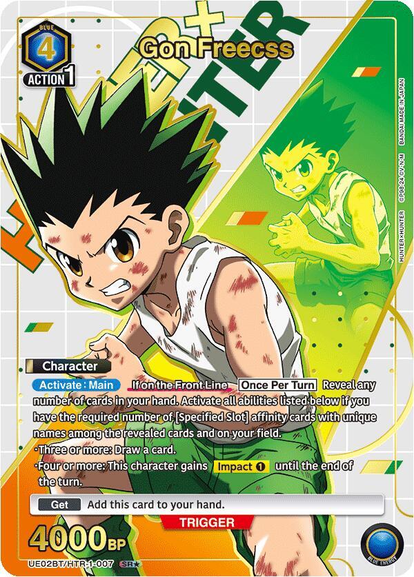 Gon Freecss (SR*) UE02BT/HTR-1-007 card from UE02BT: HUNTER X HUNTER