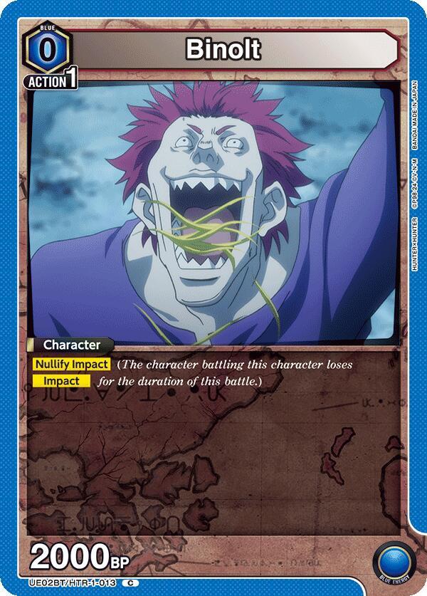 Binolt UE02BT/HTR-1-013 card from UE02BT: HUNTER X HUNTER