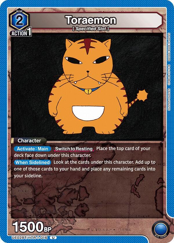 Toraemon UE02BT/HTR-1-016 card from UE02BT: HUNTER X HUNTER