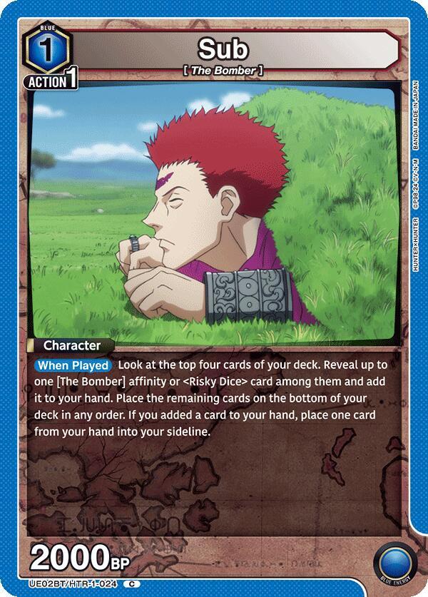 Sub UE02BT/HTR-1-024 card from UE02BT: HUNTER X HUNTER