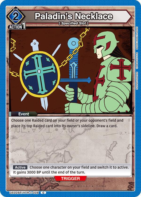 Paladin's Necklace UE02BT/HTR-1-028 card from UE02BT: HUNTER X HUNTER