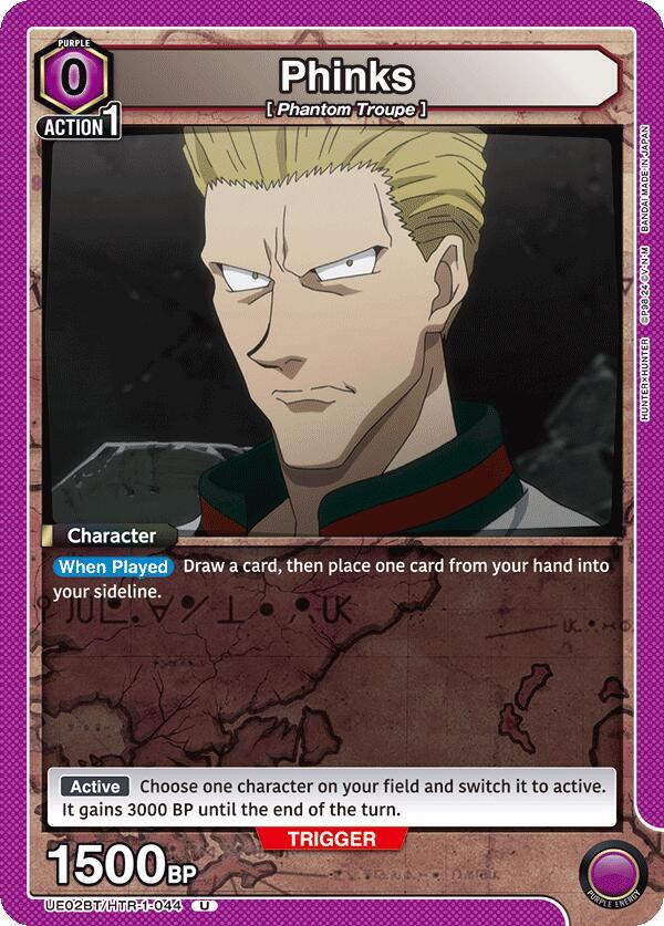 Phinks UE02BT/HTR-1-044 card from UE02BT: HUNTER X HUNTER