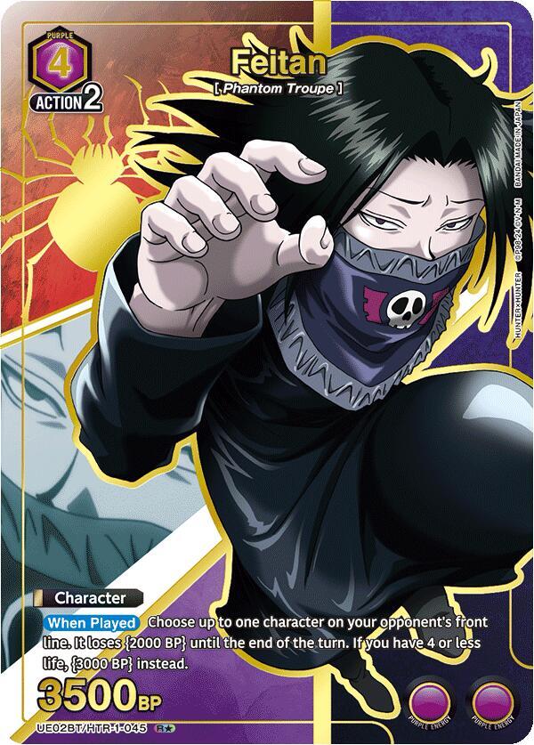 Feitan (R*) UE02BT/HTR-1-045 card from UE02BT: HUNTER X HUNTER