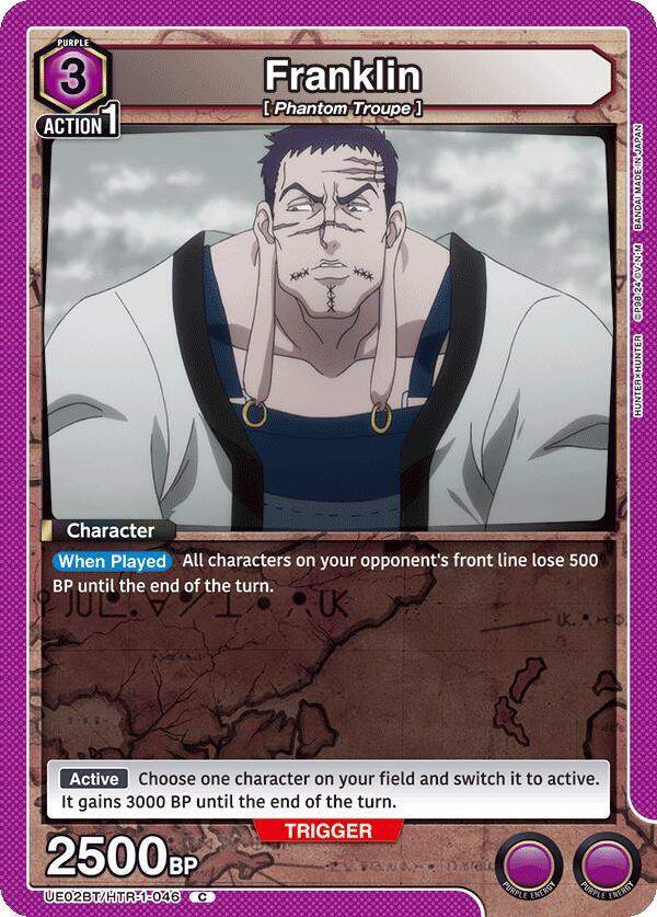 Franklin UE02BT/HTR-1-046 card from UE02BT: HUNTER X HUNTER