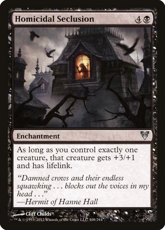 Homicidal Seclusion 108 card from Avacyn Restored