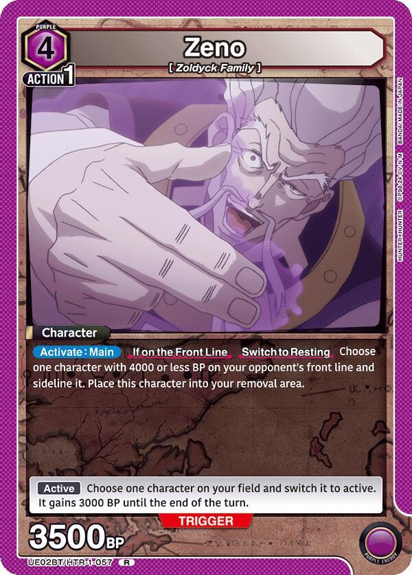 Zeno UE02BT/HTR-1-057 card from UE02BT: HUNTER X HUNTER
