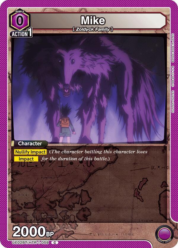 Mike UE02BT/HTR-1-059 card from UE02BT: HUNTER X HUNTER