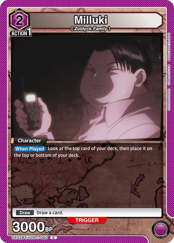 Milluki UE02BT/HTR-1-060 card from UE02BT: HUNTER X HUNTER