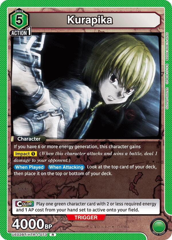 Kurapika UE02BT/HTR-1-073 card from UE02BT: HUNTER X HUNTER