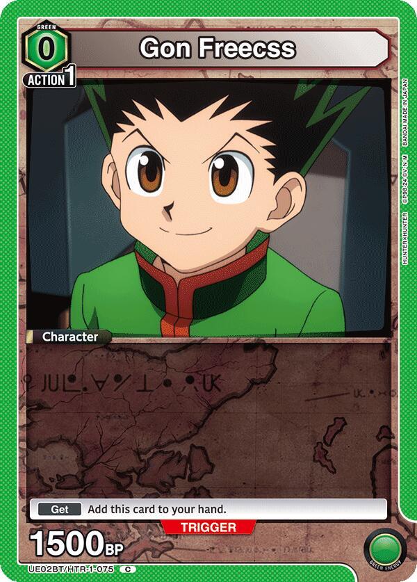 Gon Freecss UE02BT/HTR-1-075 card from UE02BT: HUNTER X HUNTER