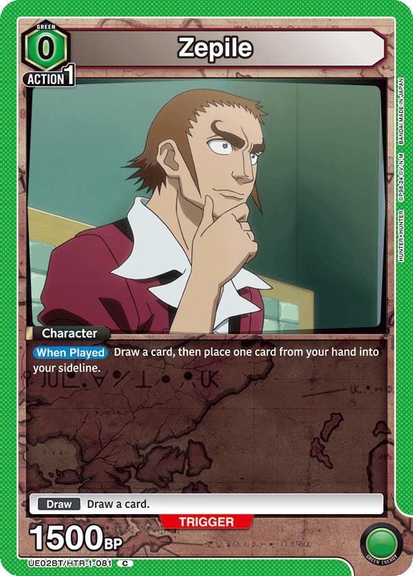 Zepile UE02BT/HTR-1-081 card from UE02BT: HUNTER X HUNTER