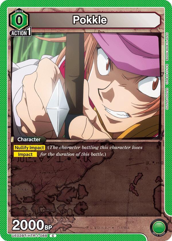 Pokkle UE02BT/HTR-1-088 card from UE02BT: HUNTER X HUNTER