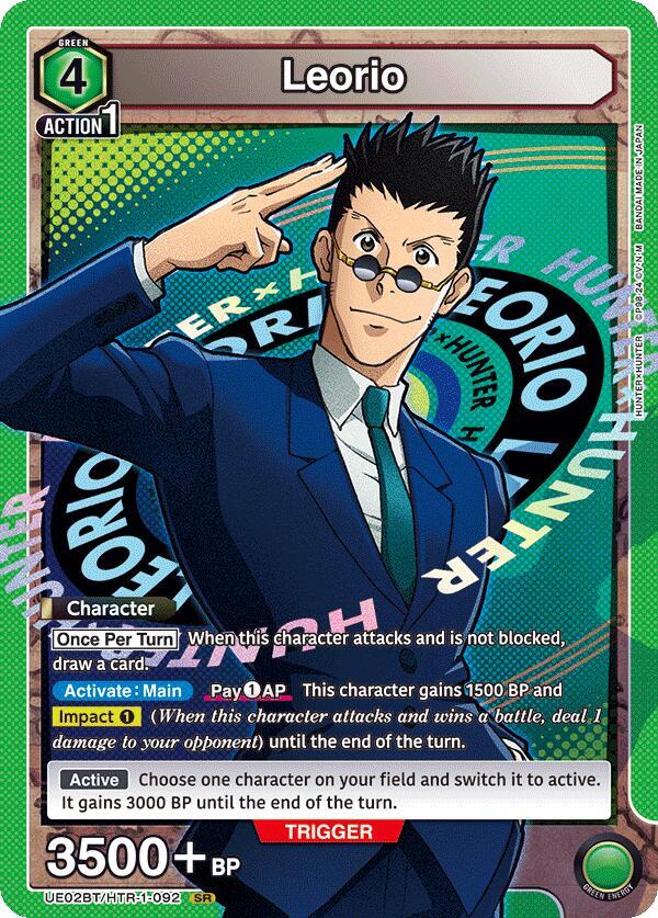 Leorio UE02BT/HTR-1-092 card from UE02BT: HUNTER X HUNTER