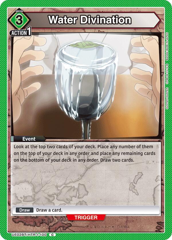 Water Divination UE02BT/HTR-1-100 card from UE02BT: HUNTER X HUNTER