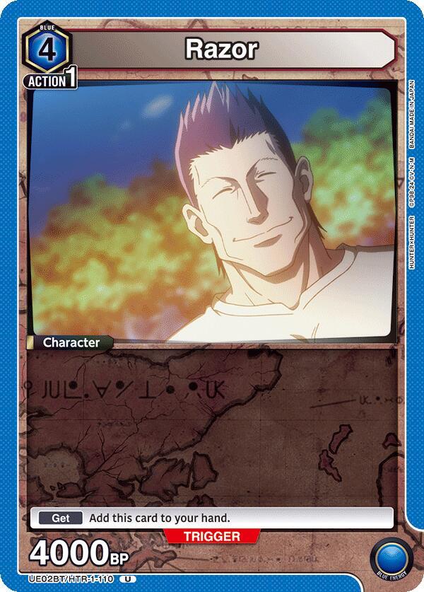Razor UE02BT/HTR-1-110 card from UE02BT: HUNTER X HUNTER