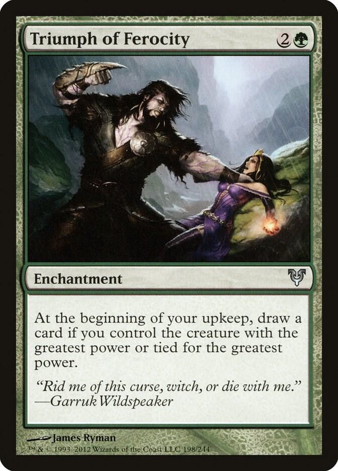 Triumph of Ferocity 198 card from Avacyn Restored