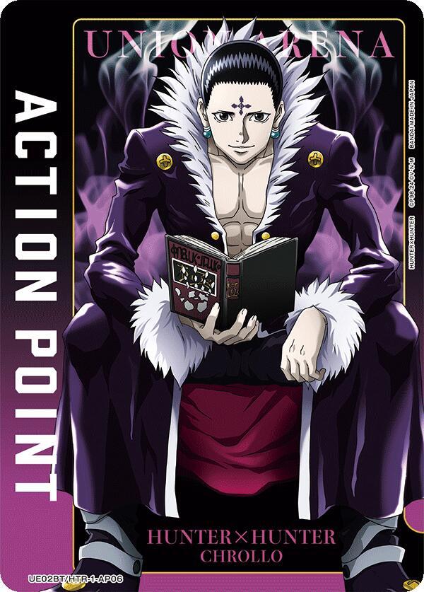 Action Point Card (AP06) (Chrollo) UE02BT/HTR-1-AP06 card from UE02BT: HUNTER X HUNTER