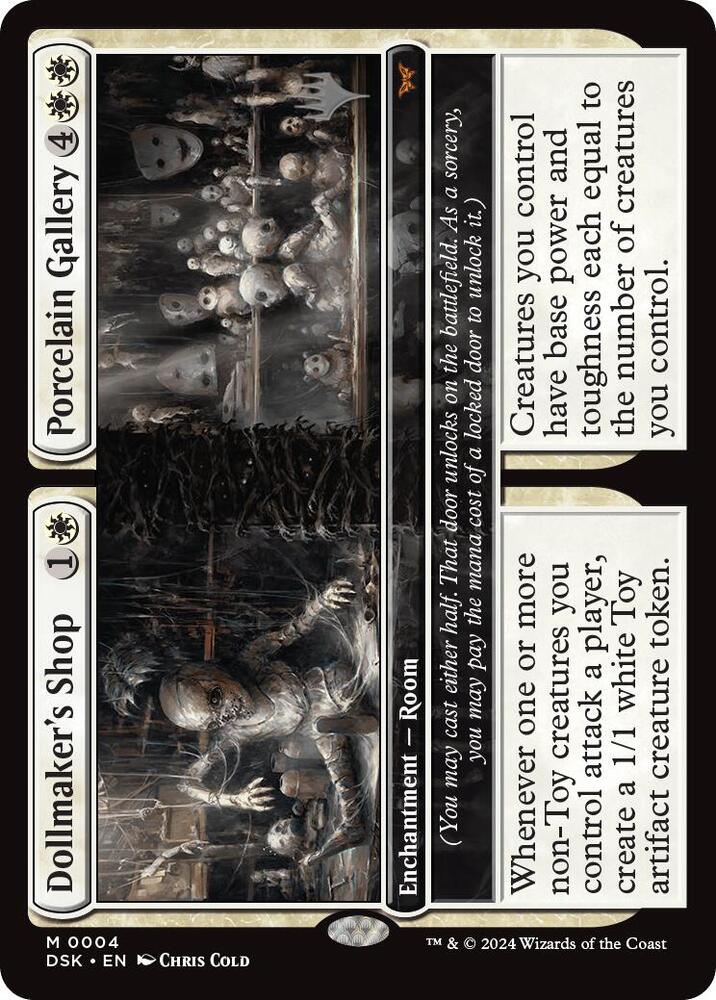 Dollmaker's Shop // Porcelain Gallery 4 card from Promo Pack: Duskmourn: House of Horror