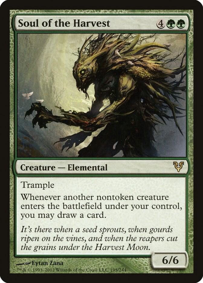 Soul of the Harvest 195 card from Avacyn Restored