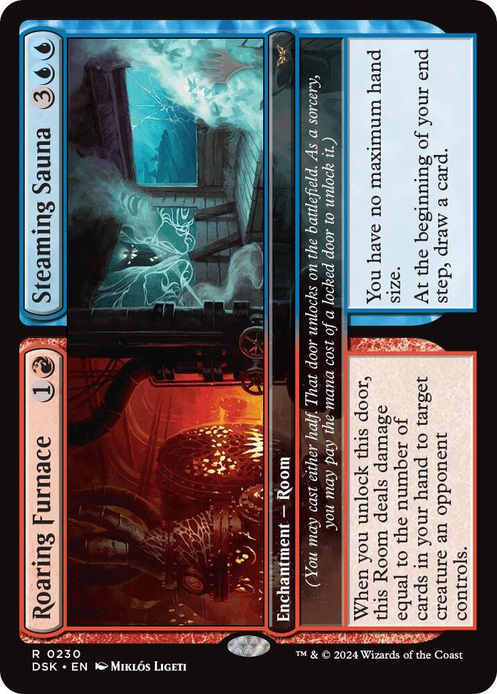 Roaring Furnace // Steaming Sauna 230 card from Promo Pack: Duskmourn: House of Horror