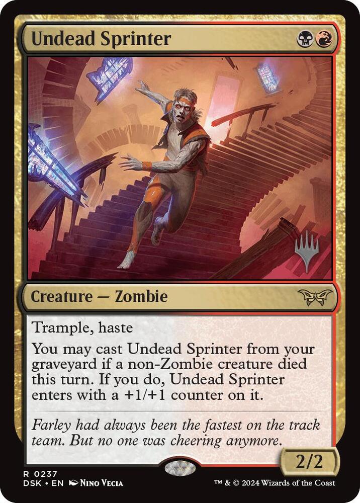 Undead Sprinter 237 card from Promo Pack: Duskmourn: House of Horror