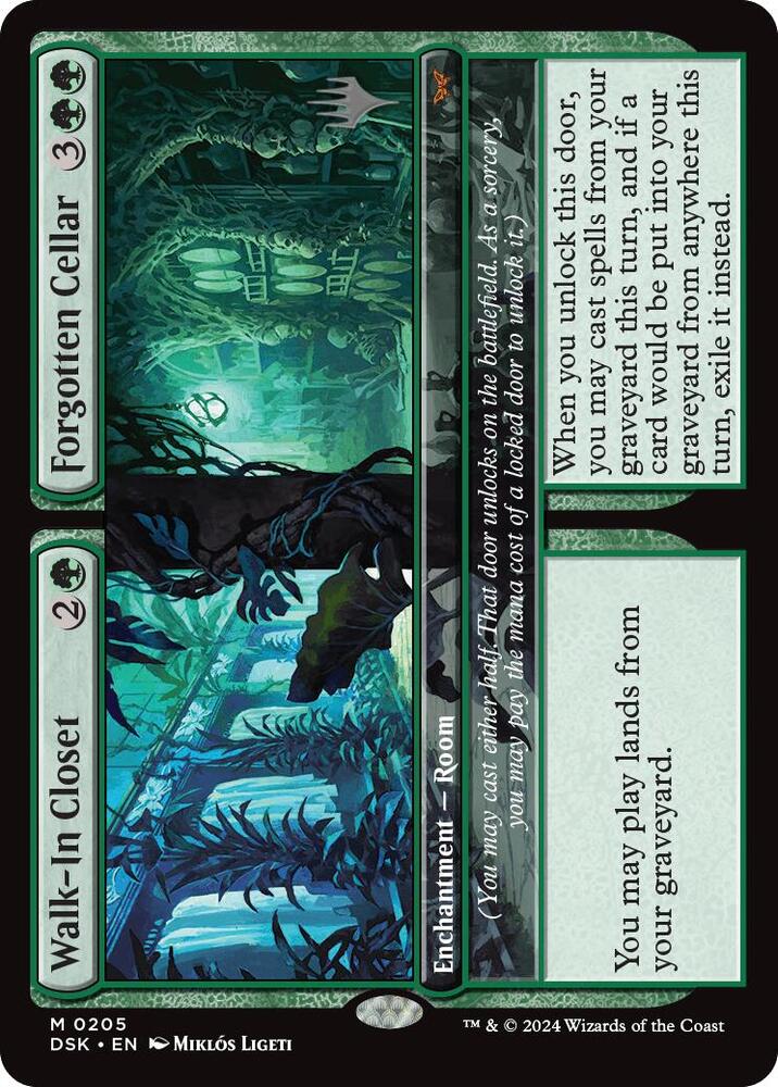 Walk-In Closet // Forgotten Cellar 205 card from Promo Pack: Duskmourn: House of Horror