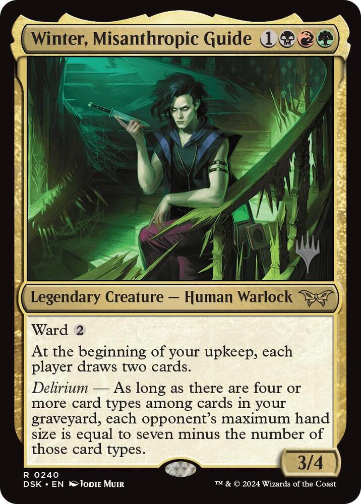 Winter, Misanthropic Guide 240 card from Promo Pack: Duskmourn: House of Horror
