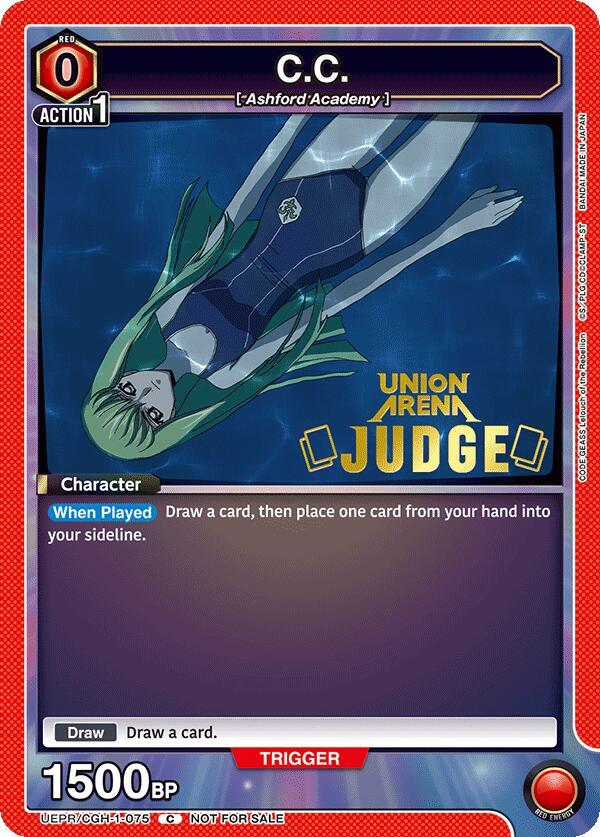 C.C. (Judge Pack) UEPR/CGH-1-075 card from Union Arena Promotion Cards