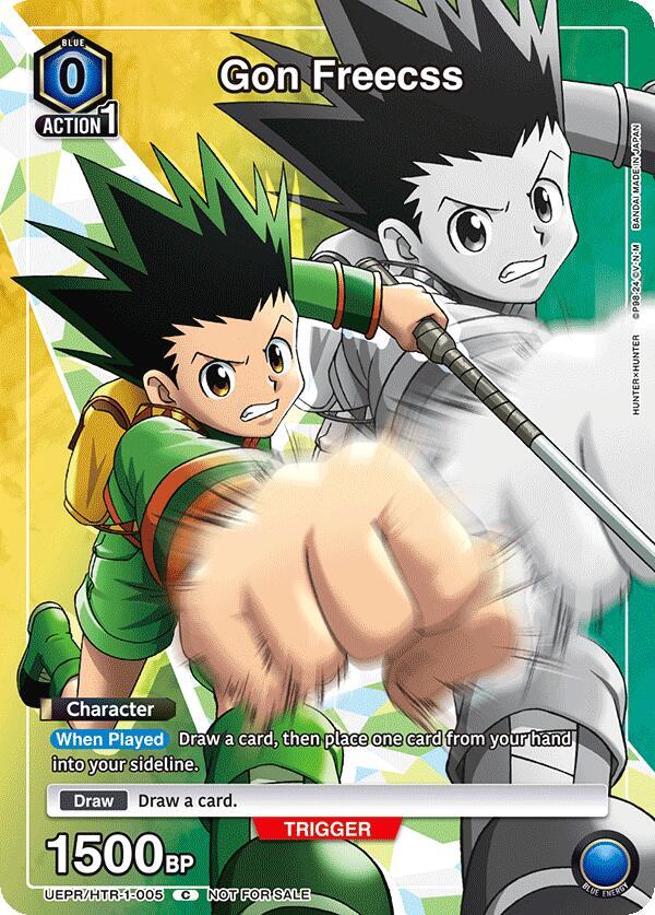 Gon Freecss UEPR/HTR-1-005 card from Union Arena Promotion Cards