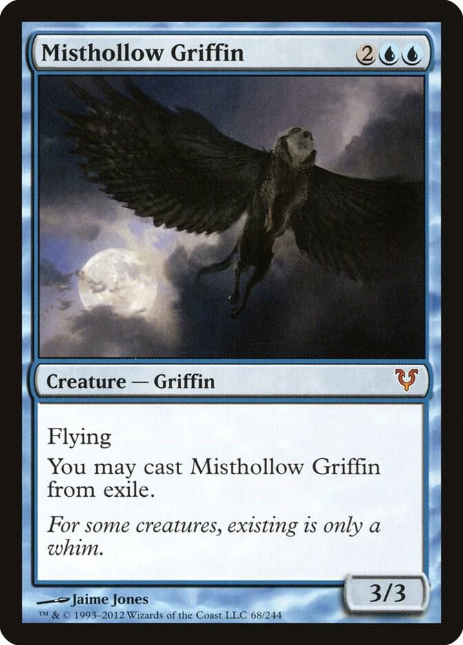Misthollow Griffin 68 card from Avacyn Restored