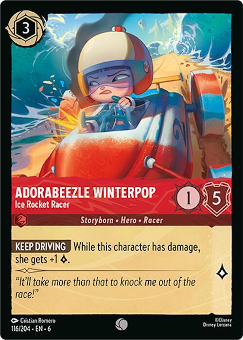Adorabeezle Winterpop - Ice Rocket Racer 116/204 card from Azurite Sea