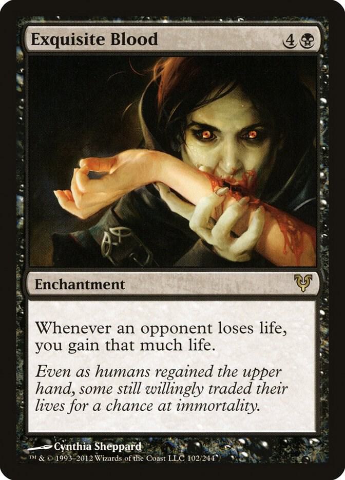 Exquisite Blood 102 card from Avacyn Restored